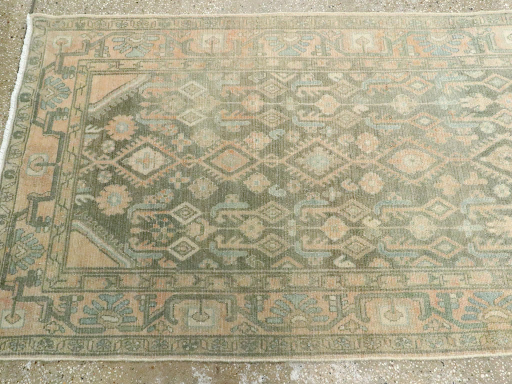 Vintage Persian Malayer Long Runner, No.28716 - Galerie Shabab