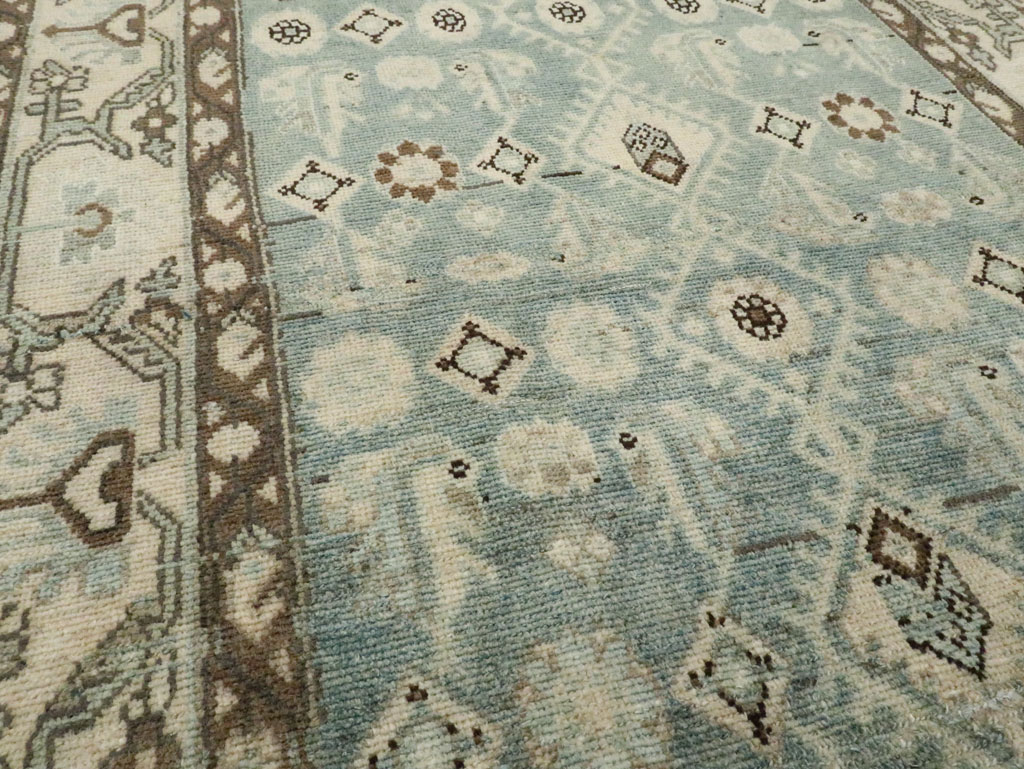 Vintage Persian Malayer Wide Gallery Runner, No.28726 - Galerie Shabab