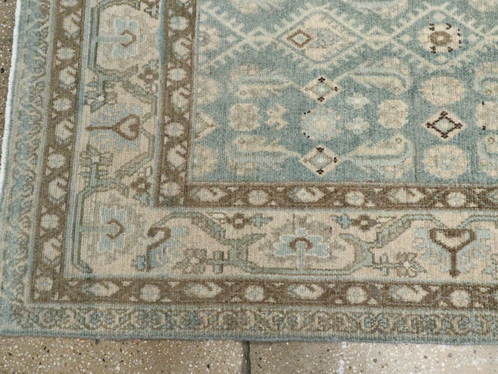 Vintage Persian Malayer Wide Gallery Runner, No.28726 - Galerie Shabab
