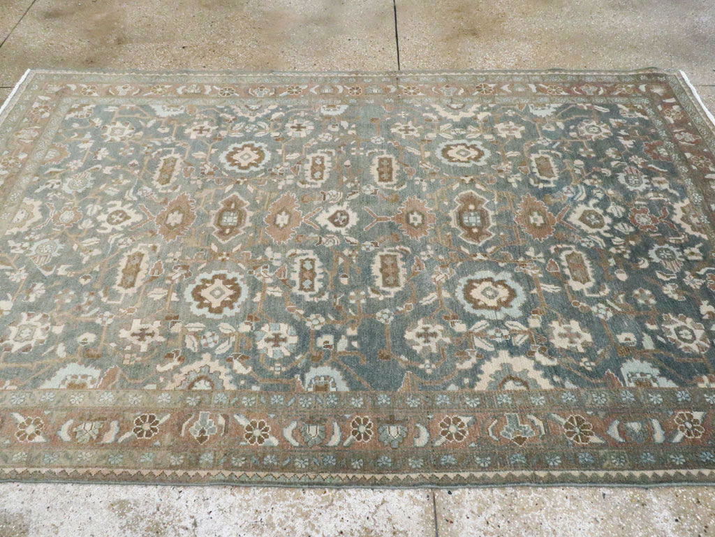 Vintage Persian Malayer Accent Rug, No.28732 - Galerie Shabab