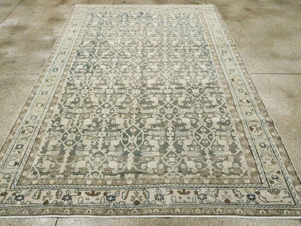 Vintage Persian Malayer Carpet, No.28736 - Galerie Shabab