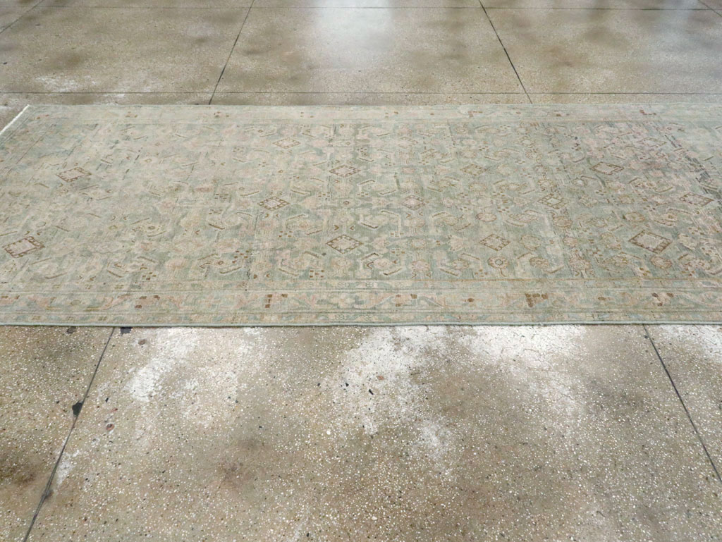 Vintage Persian Malayer Wide Gallery Runner, No.28739 - Galerie Shabab
