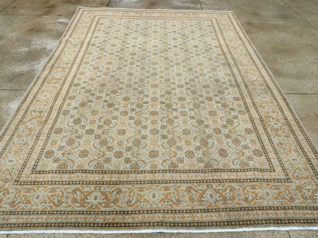 Vintage Persian Tabriz Carpet , No.28741 - Galerie Shabab