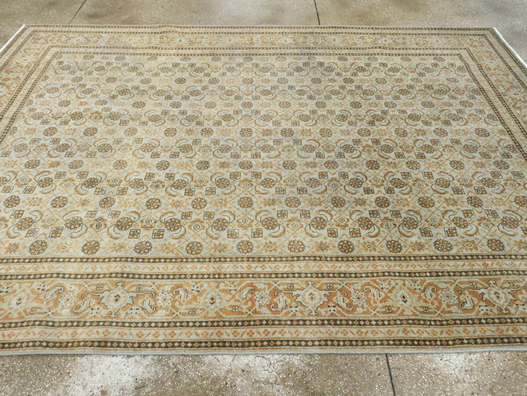 Vintage Persian Tabriz Carpet (Pair: 1 of 2), No.28741 - Galerie Shabab