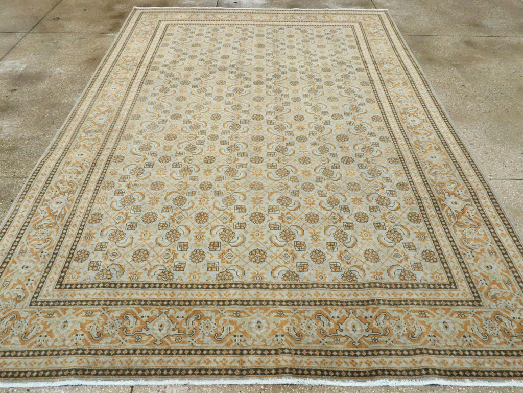 Vintage Persian Tabriz Carpet , No.28742 - Galerie Shabab