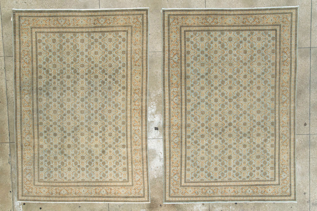 Vintage Persian Tabriz Carpet , No.28742 - Galerie Shabab