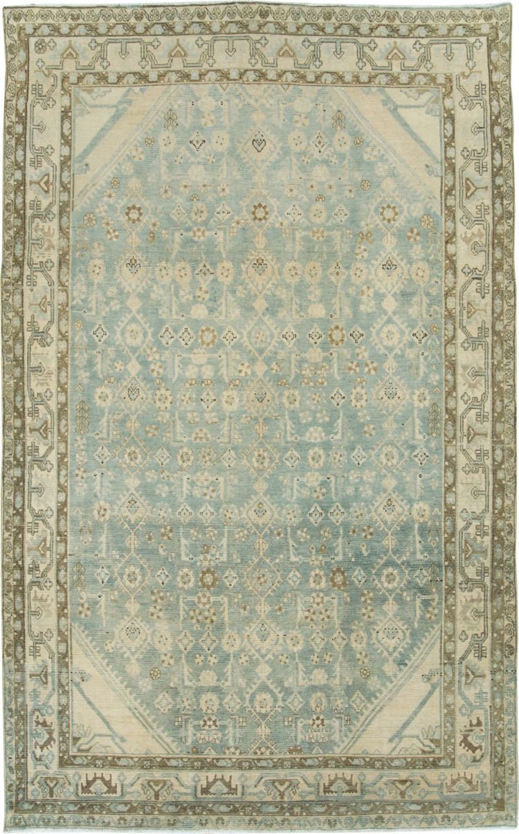 Vintage Persian Malayer Accent Carpet, No.28746 - Galerie Shabab
