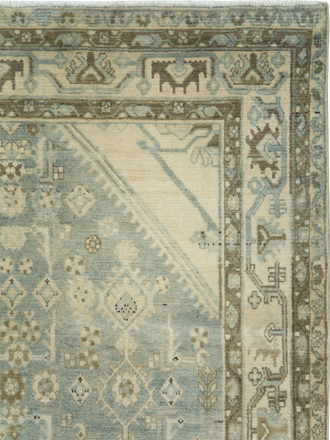 Vintage Persian Malayer Accent Carpet, No.28746 - Galerie Shabab