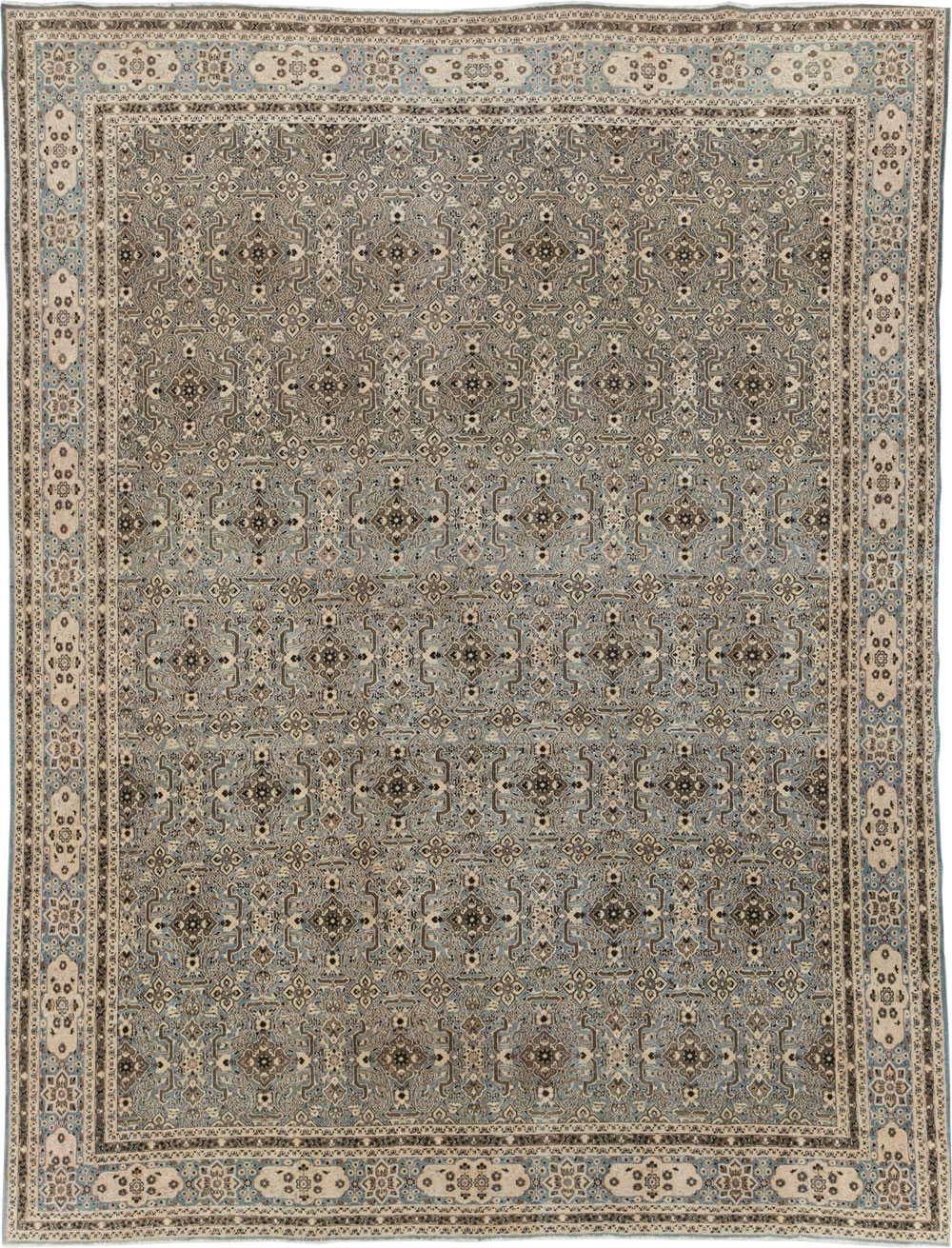 Antique Persian Mashad Room Size Carpet, No.28748 - Galerie Shabab