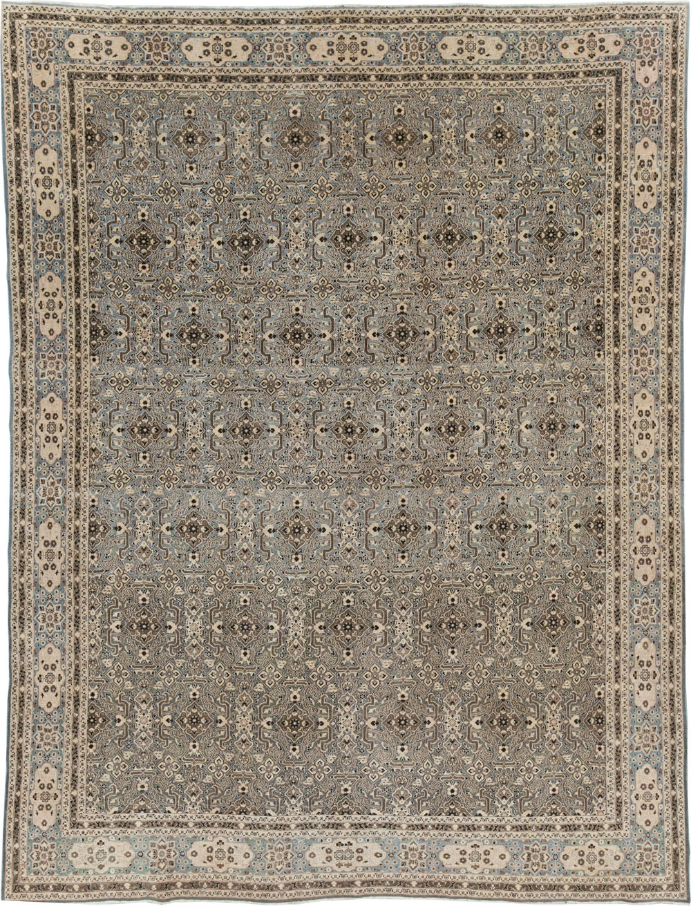 Antique Persian Mashad Room Size Carpet, No.28748 - Galerie Shabab