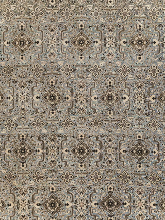 Antique Persian Mashad Room Size Carpet, No.28748 - Galerie Shabab