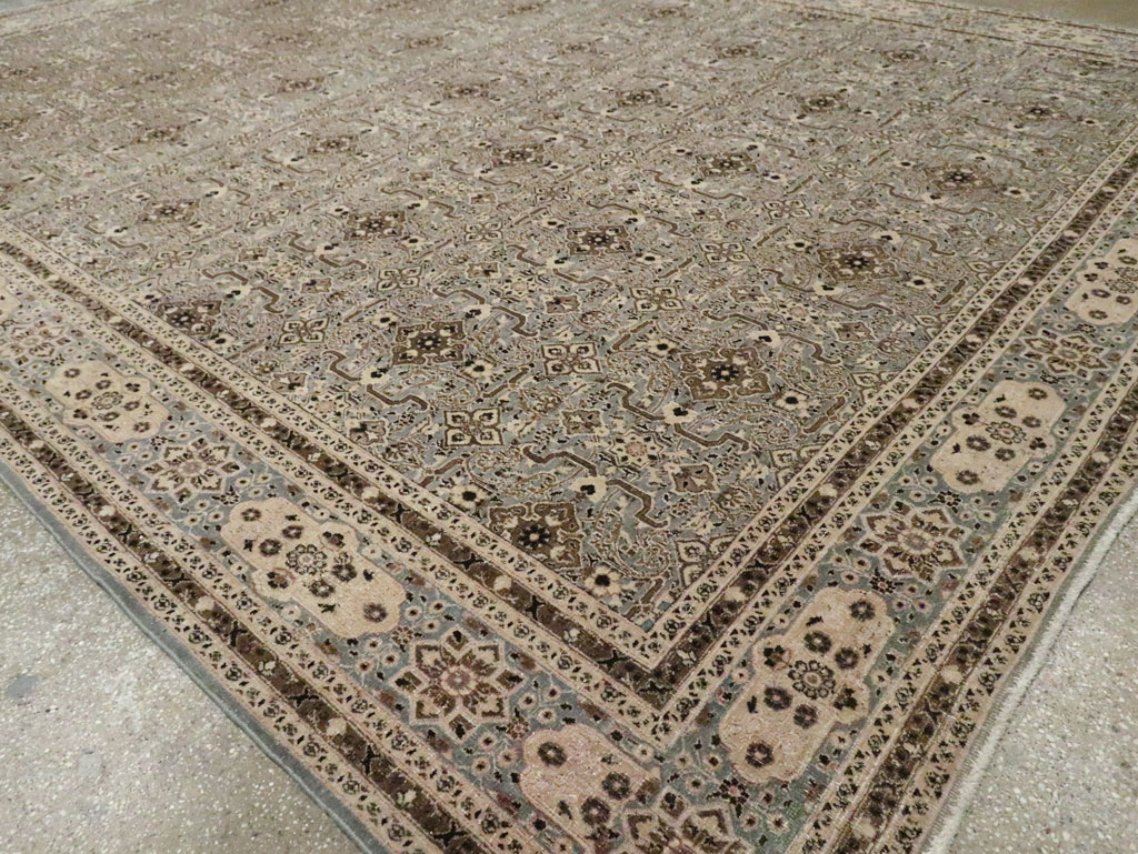 Antique Persian Mashad Room Size Carpet, No.28748 - Galerie Shabab
