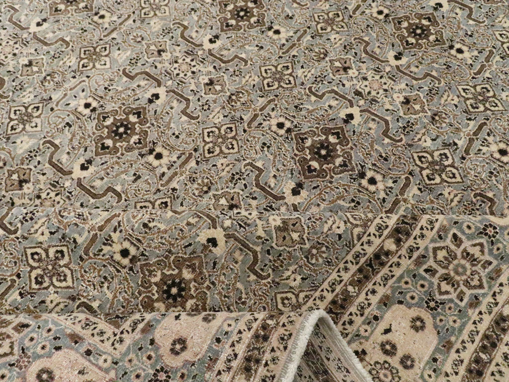 Antique Persian Mashad Room Size Carpet, No.28748 - Galerie Shabab