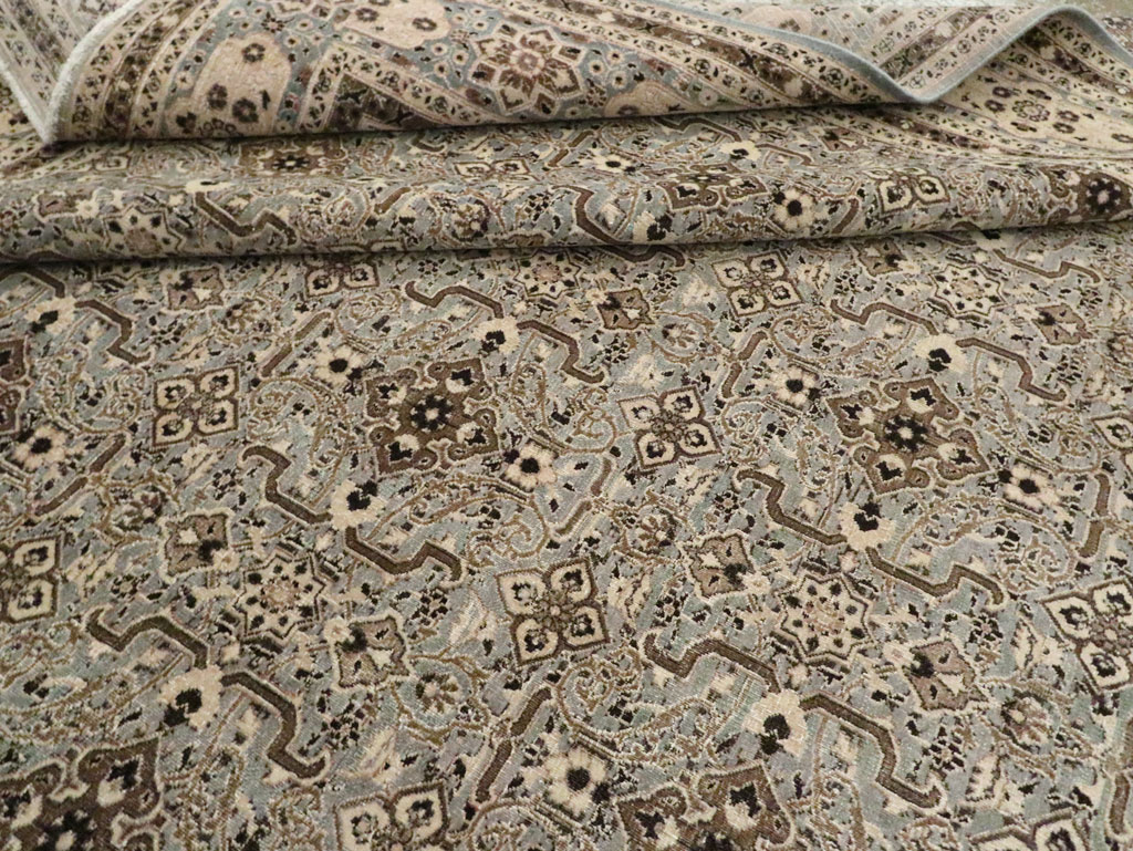 Antique Persian Mashad Room Size Carpet, No.28748 - Galerie Shabab