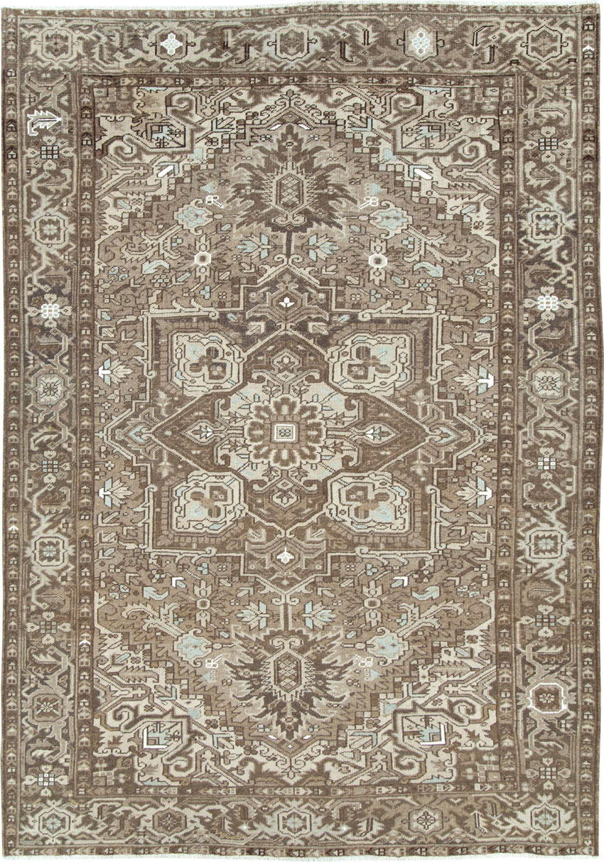 Vintage Persian Heriz Carpet, No.28750 - Galerie Shabab