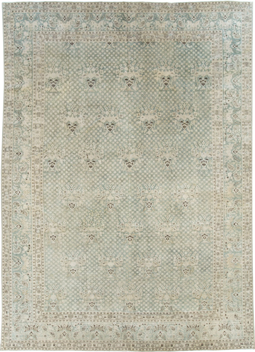 Vintage Persian Tabriz Carpet, No.28753 - Galerie Shabab
