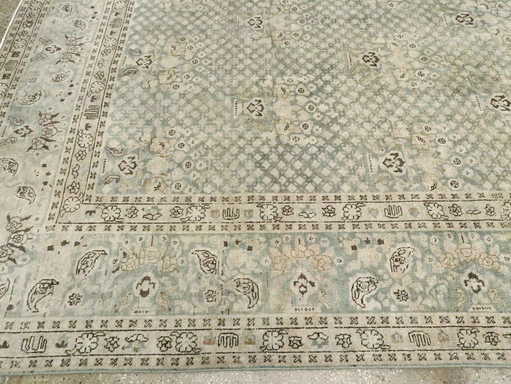 Vintage Persian Tabriz Carpet, No.28753 - Galerie Shabab