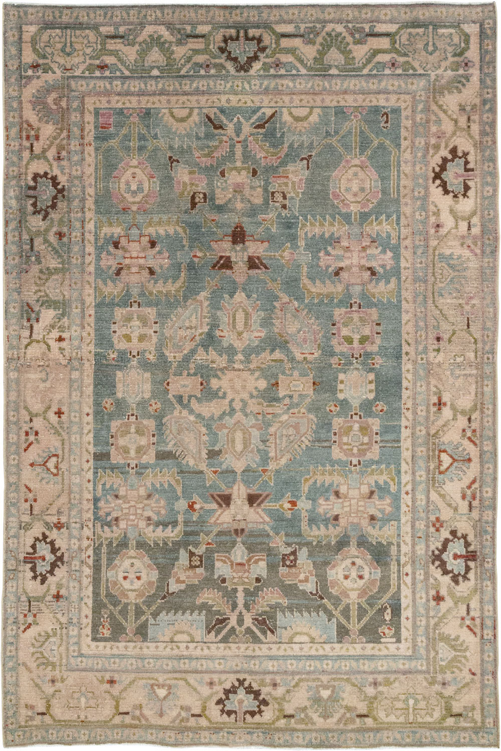 Vintage Persian Malayer Accent Rug, No.28757 - Galerie Shabab