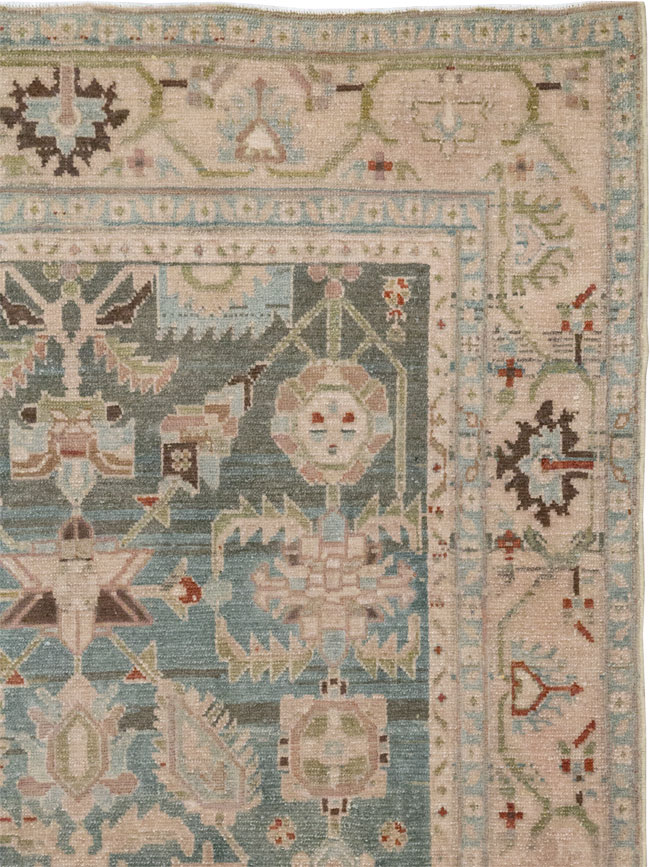 Vintage Persian Malayer Accent Rug, No.28757 - Galerie Shabab