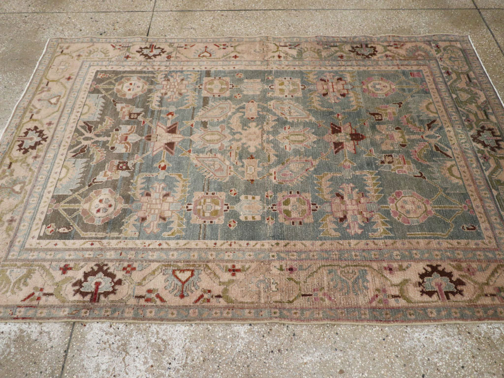 Vintage Persian Malayer Accent Rug, No.28757 - Galerie Shabab