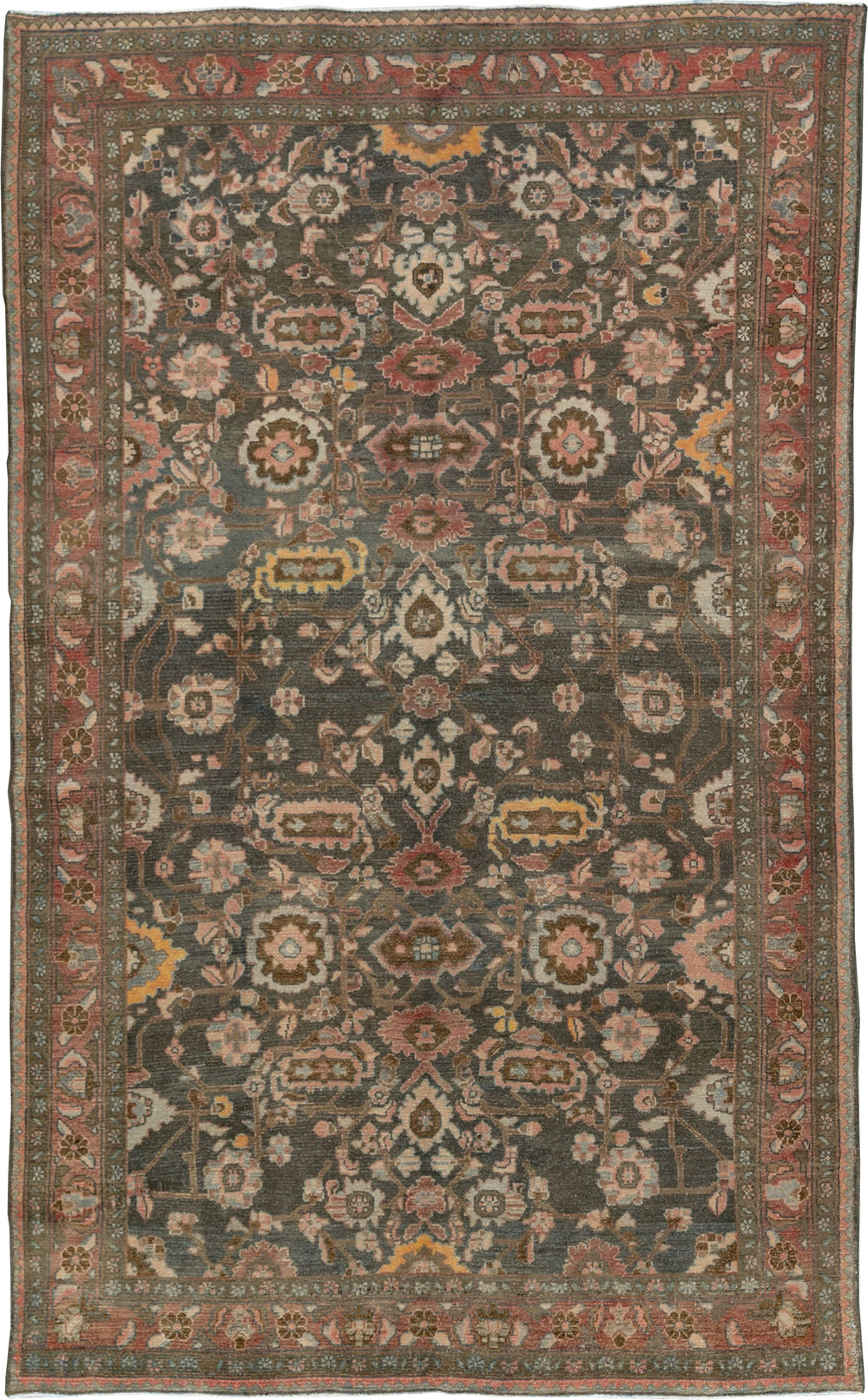 Vintage Persian Malayer Accent Rug, No.28758 - Galerie Shabab