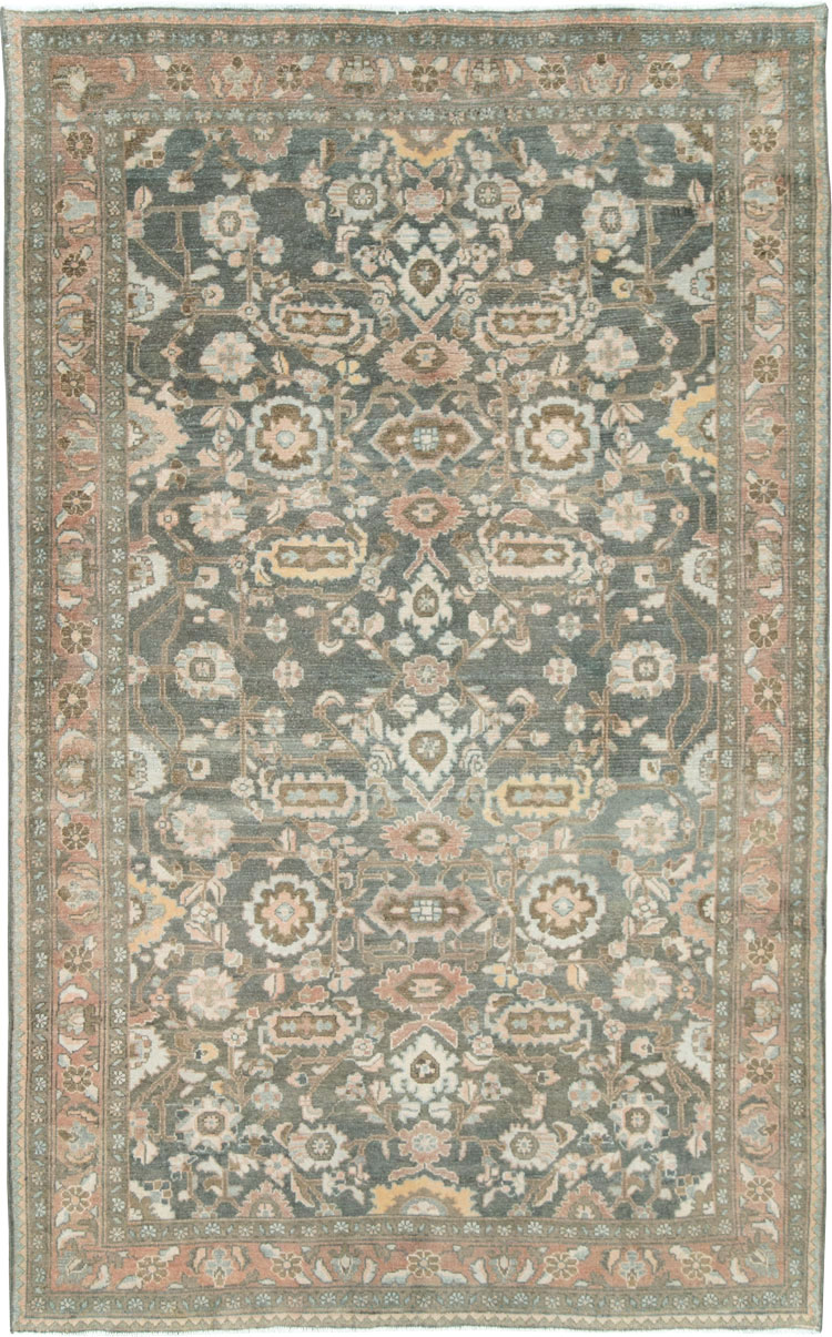 Vintage Persian Malayer Accent Rug, No.28758 - Galerie Shabab