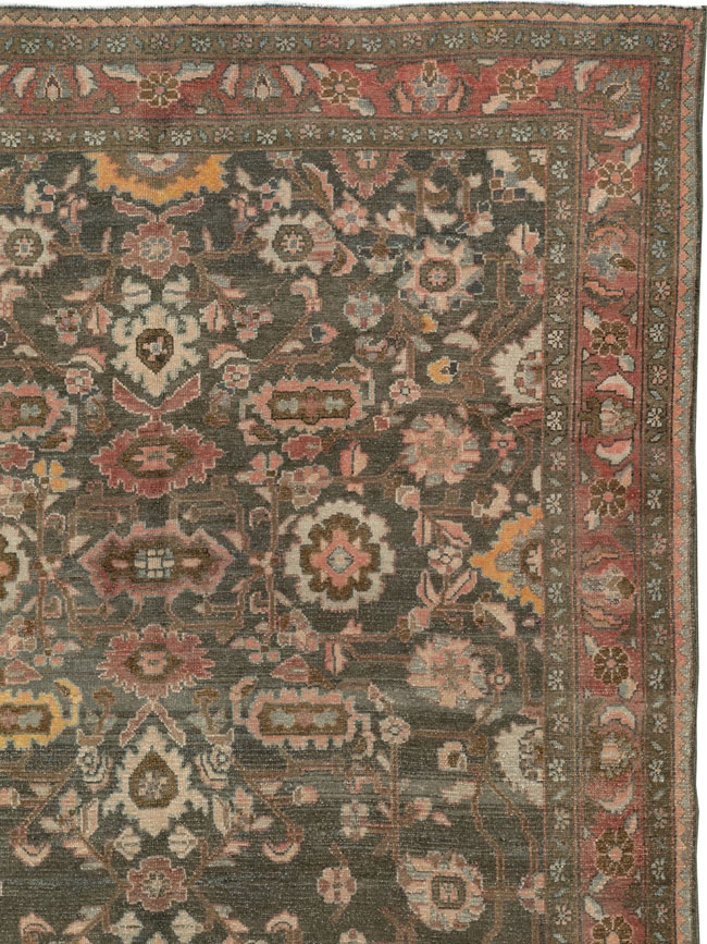 Vintage Persian Malayer Accent Rug, No.28758 - Galerie Shabab