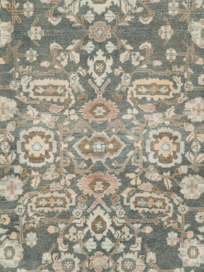 Vintage Persian Malayer Accent Rug, No.28758 - Galerie Shabab