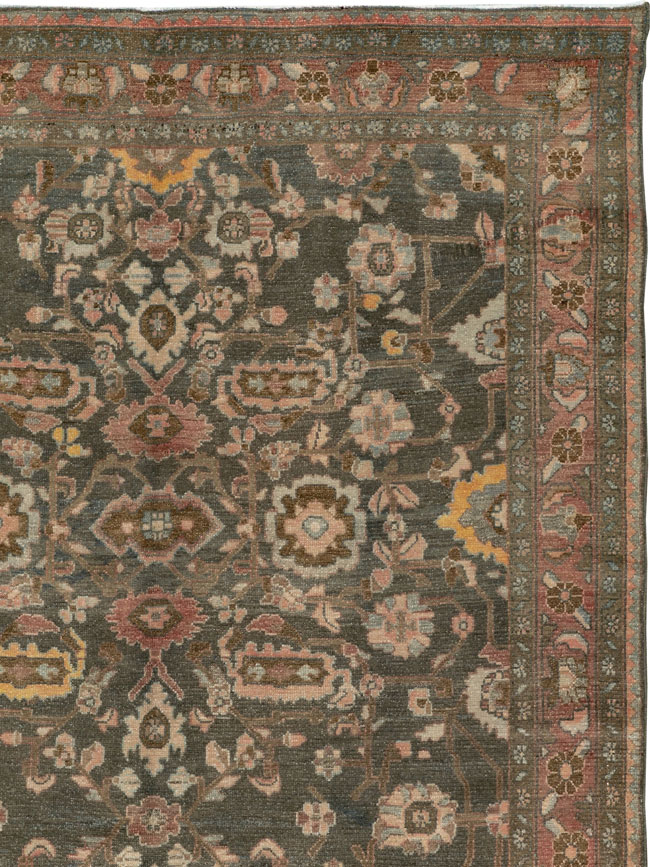 Vintage Persian Malayer Accent Rug, No.28758 - Galerie Shabab