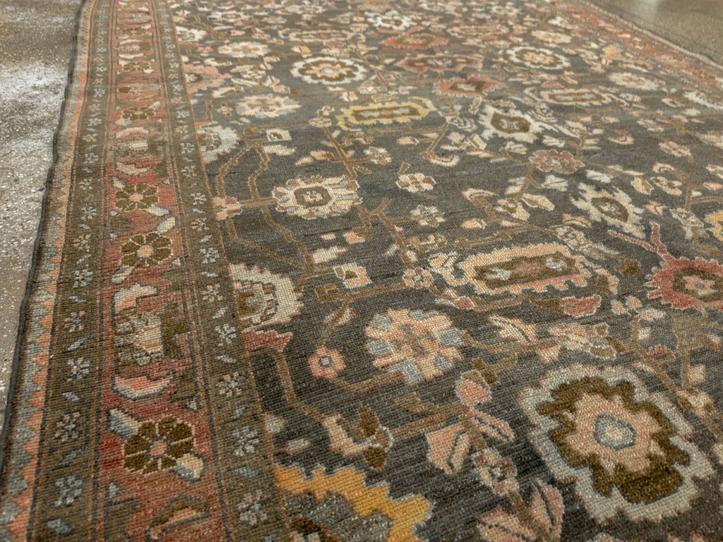 Vintage Persian Malayer Accent Rug, No.28758 - Galerie Shabab