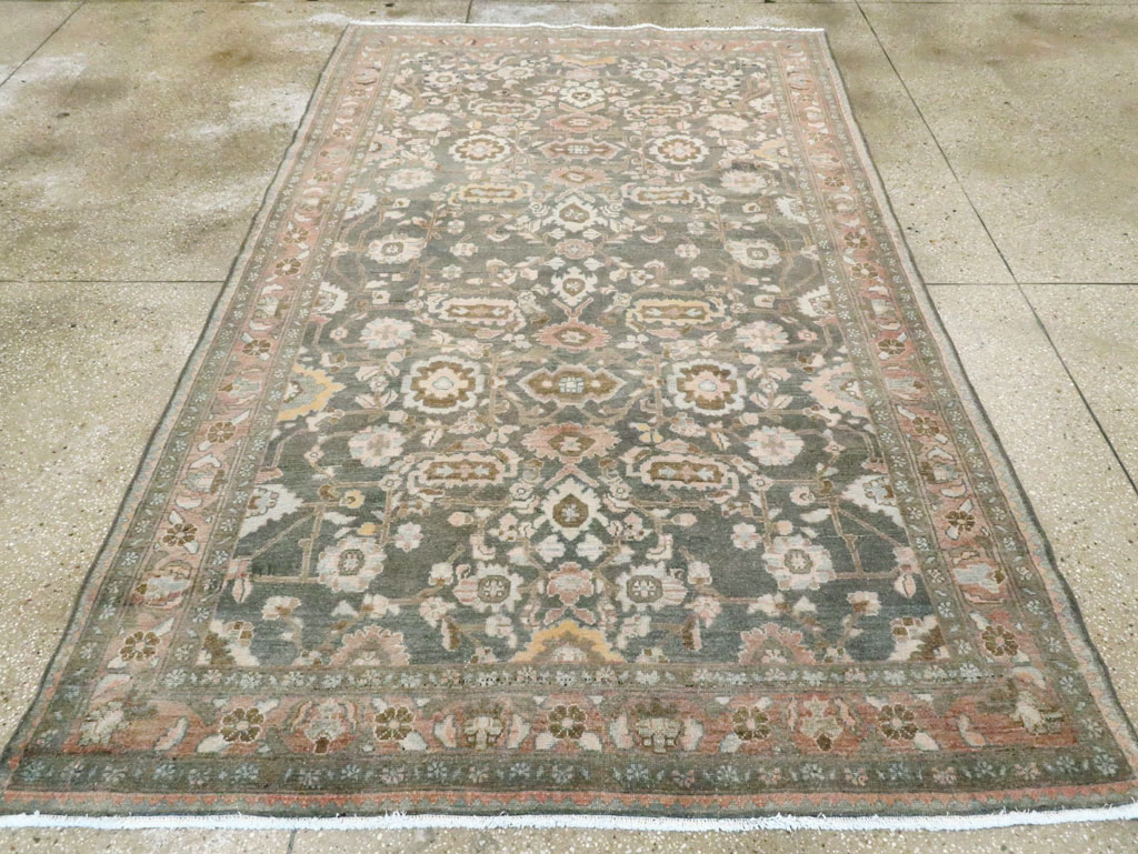 Vintage Persian Malayer Accent Rug, No.28758 - Galerie Shabab