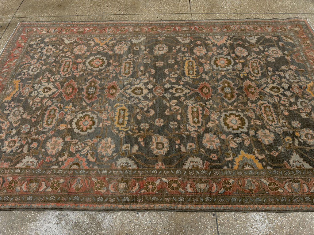 Vintage Persian Malayer Accent Rug, No.28758 - Galerie Shabab