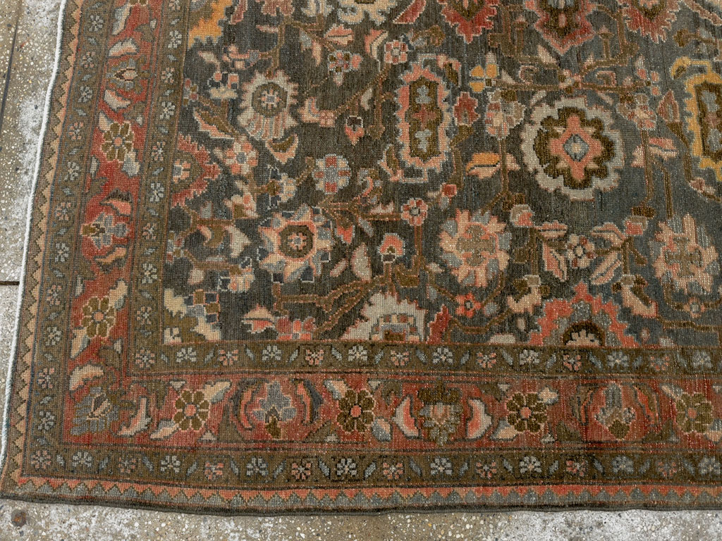 Vintage Persian Malayer Accent Rug, No.28758 - Galerie Shabab