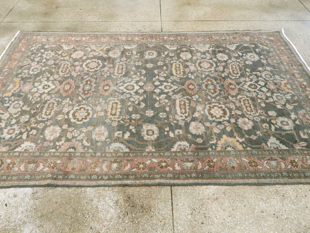 Vintage Persian Malayer Accent Rug, No.28758 - Galerie Shabab