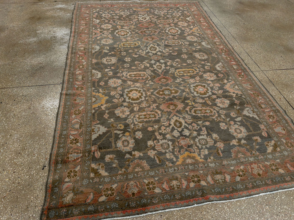 Vintage Persian Malayer Accent Rug, No.28758 - Galerie Shabab