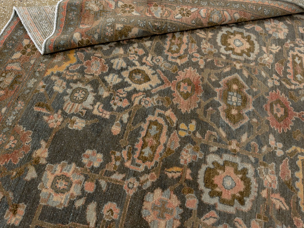Vintage Persian Malayer Accent Rug, No.28758 - Galerie Shabab