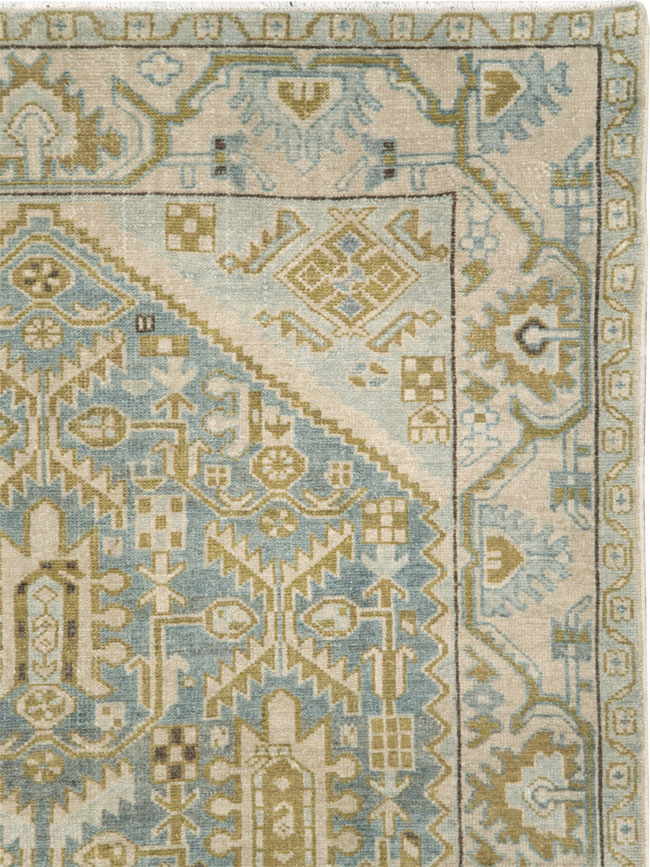 Vintage Persian Malayer Accent Rug, No.28763 - Galerie Shabab