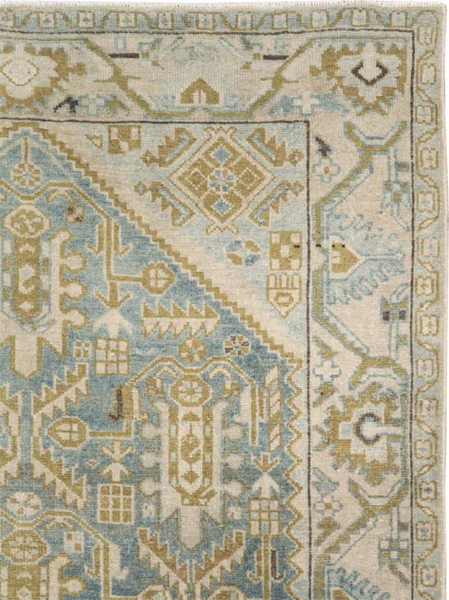 Vintage Persian Malayer Accent Rug, No.28763 - Galerie Shabab