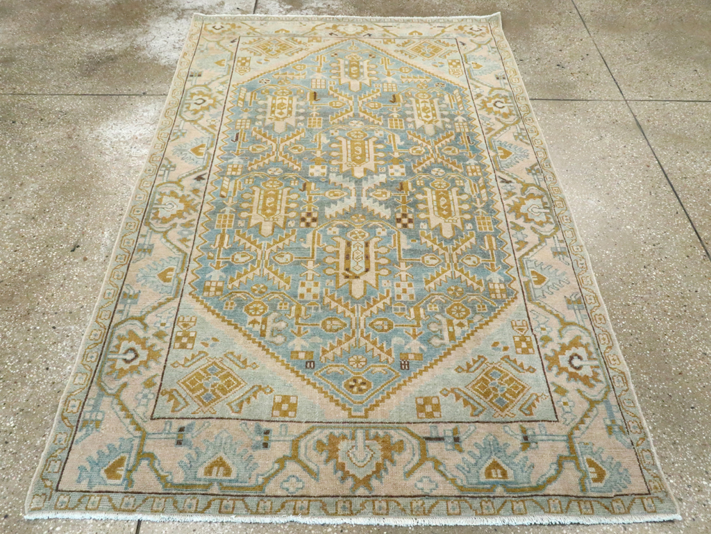 Vintage Persian Malayer Accent Rug, No.28763 - Galerie Shabab