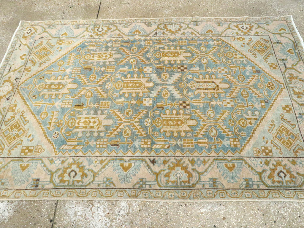 Vintage Persian Malayer Accent Rug, No.28763 - Galerie Shabab