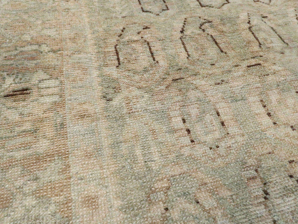 Vintage Persian Malayer Throw Rug, No.28765 - Galerie Shabab