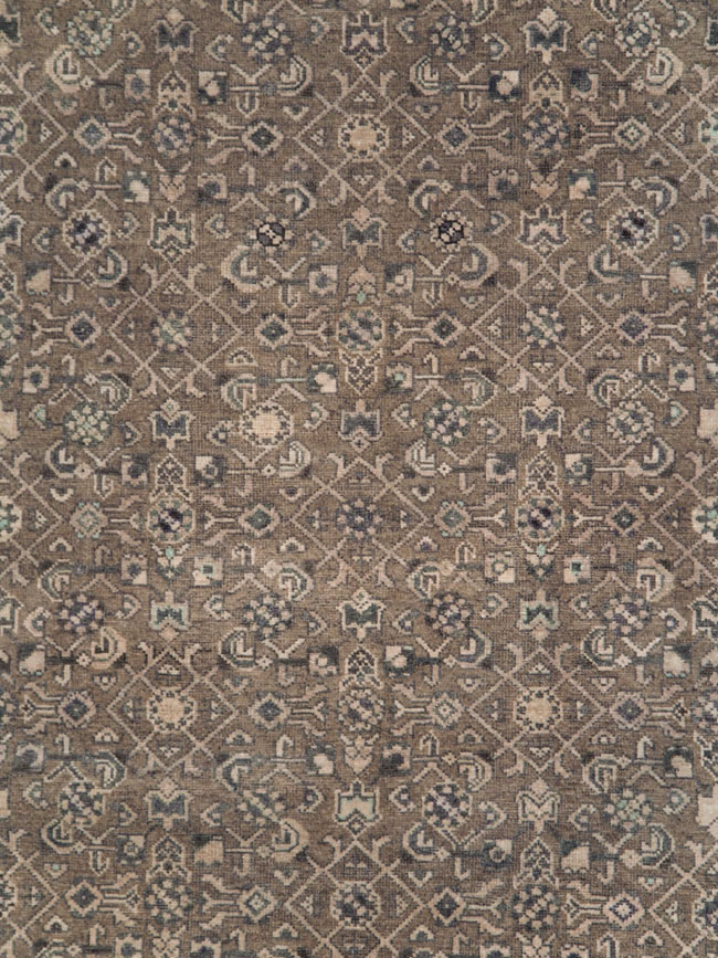 Vintage Persian Malayer Wide Gallery Runner, No.28767 - Galerie Shabab
