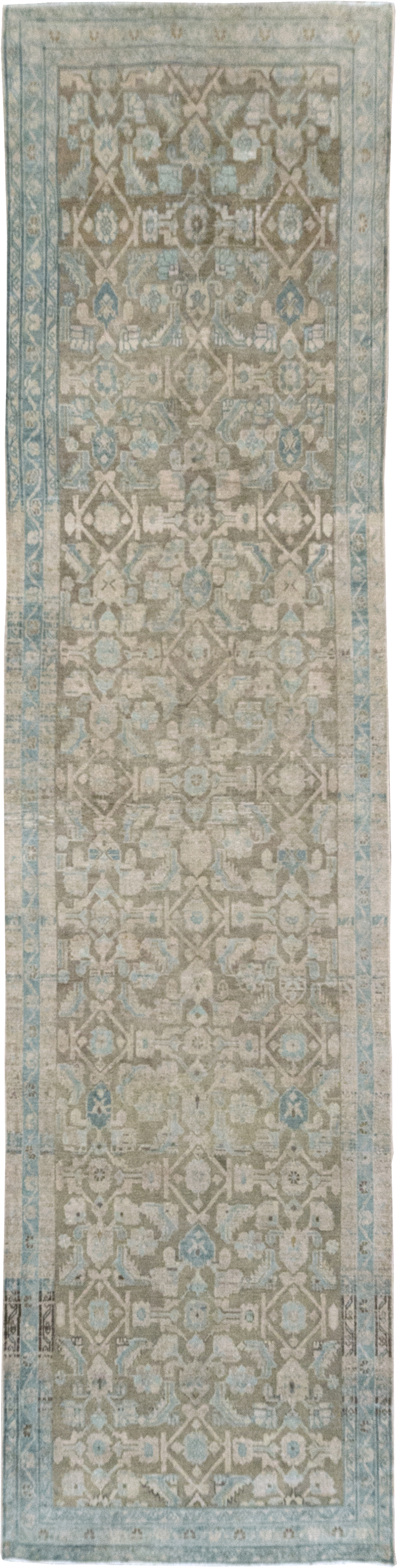 Vintage Persian Malayer Wide Gallery Runner, No.28776 - Galerie Shabab