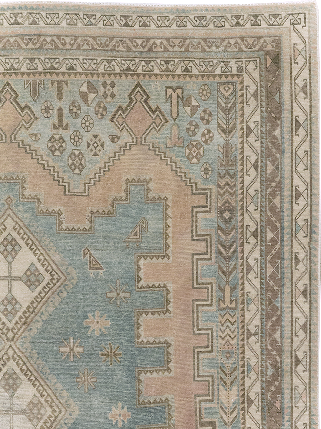 Vintage Persian Afshar Accent Rug, No.28777 - Galerie Shabab