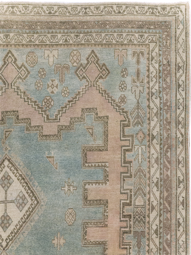 Vintage Persian Afshar Accent Rug, No.28777 - Galerie Shabab