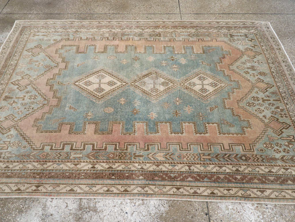 Vintage Persian Afshar Accent Rug, No.28777 - Galerie Shabab