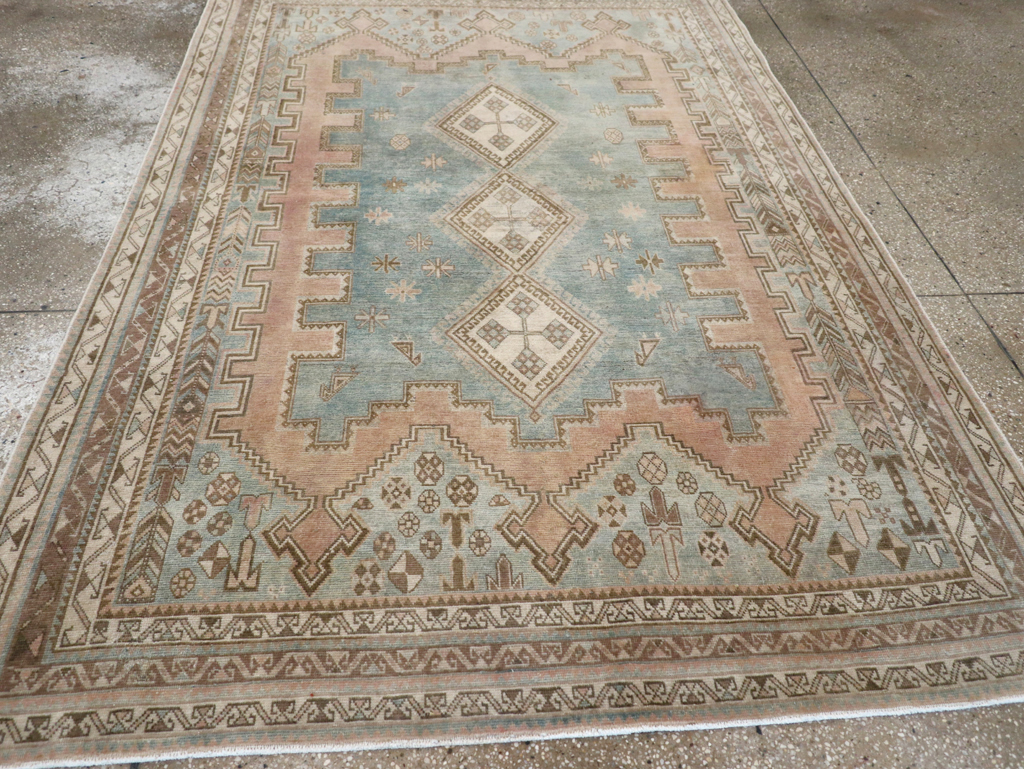 Vintage Persian Afshar Accent Rug, No.28777 - Galerie Shabab