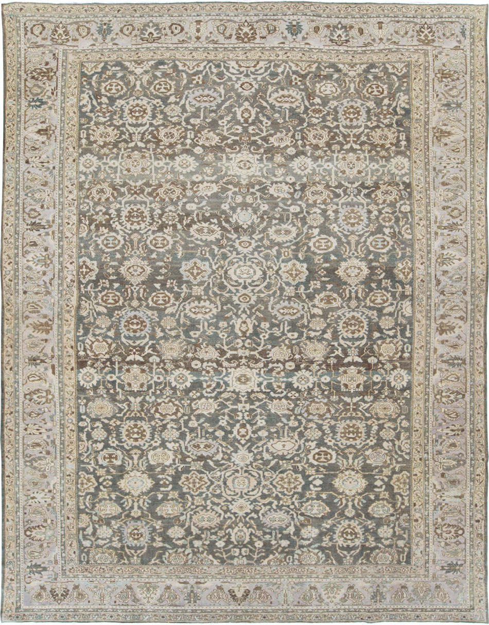 Vintage Persian Malayer Room Size Carpet, No.28781 - Galerie Shabab