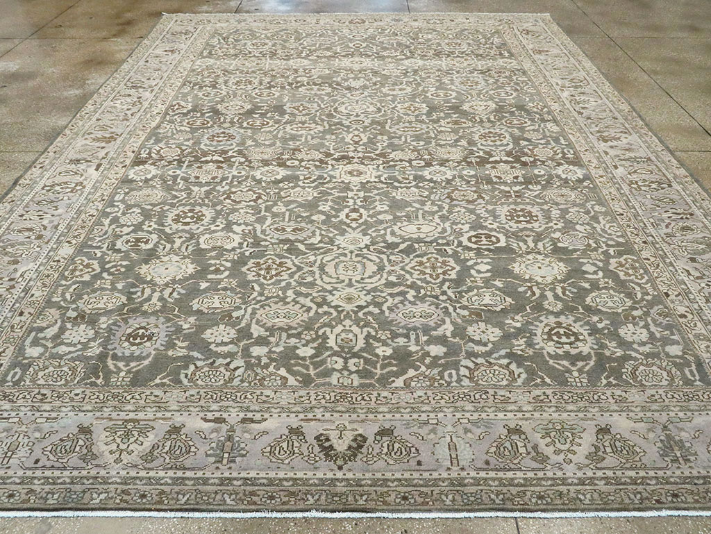 Vintage Persian Malayer Room Size Carpet, No.28781 - Galerie Shabab