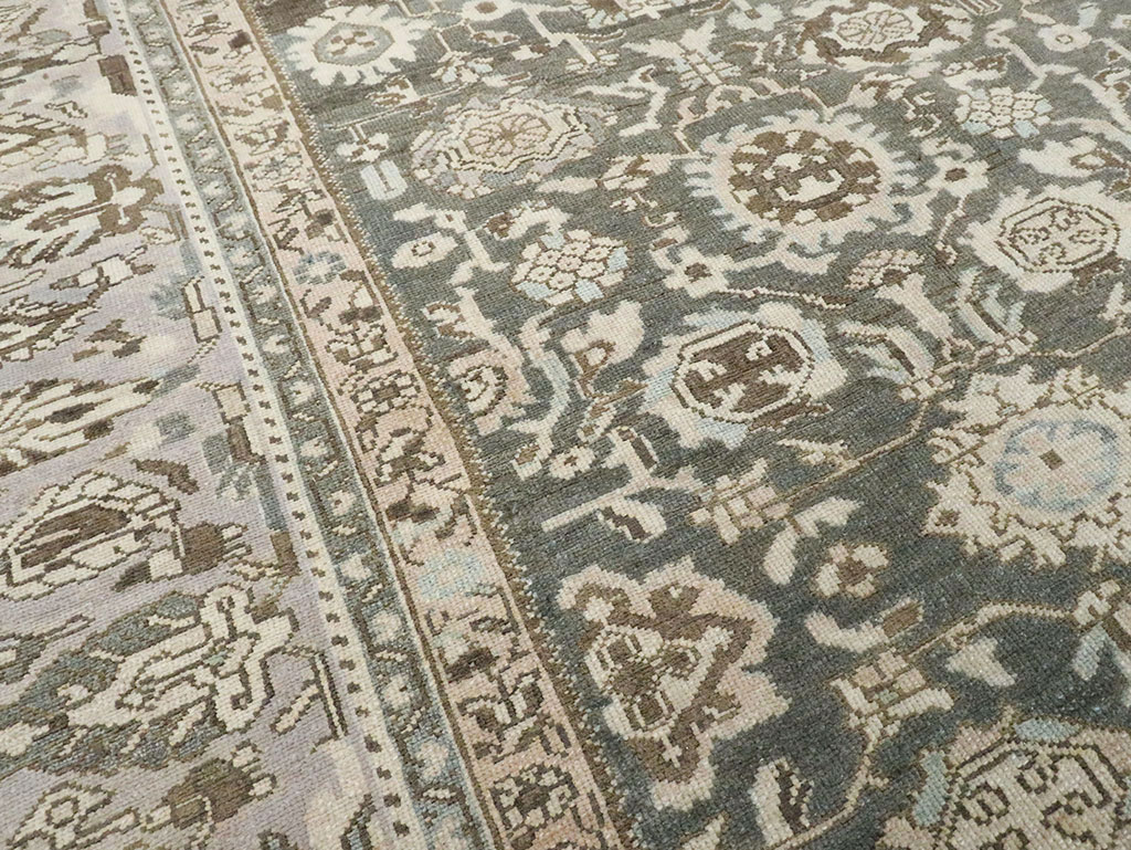 Vintage Persian Malayer Room Size Carpet, No.28781 - Galerie Shabab